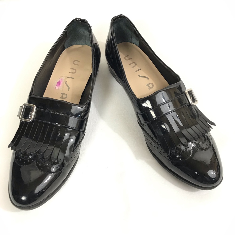 Unisa Black Patent Leather Shoes